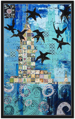 <li>Maiden Tower and Swallows</li><li>EVREN SEZGİN</li><li>75x45cm</li><li>Çerçeveli (Siyah Floating)</li>